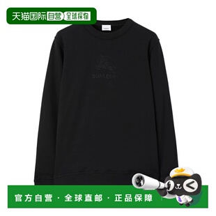 男士 黑色 针织衫 SS2024 图案刺绣圆领卫衣 80727431 BURBERRY