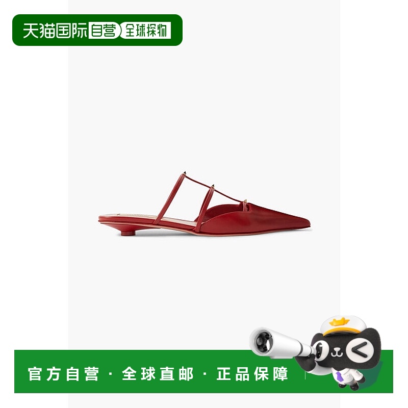 1h可退 潮奢 Valentino 华伦天奴 女士 20 铆钉精饰皮质凉拖 W0S0