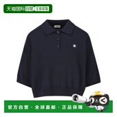 CELINE 2AH22322U07MR 女装 女士POLO衫 SS2025蓝色短袖