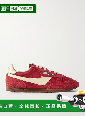 1h可退 潮奢 AUTRY 女士 Windspin 皮革边绒毛绒面革运动鞋 WSLWU