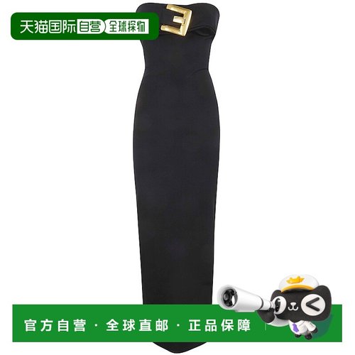 BALMAIN 女士连衣裙 GF1RG080JL050PA SS2026 黑色长裙