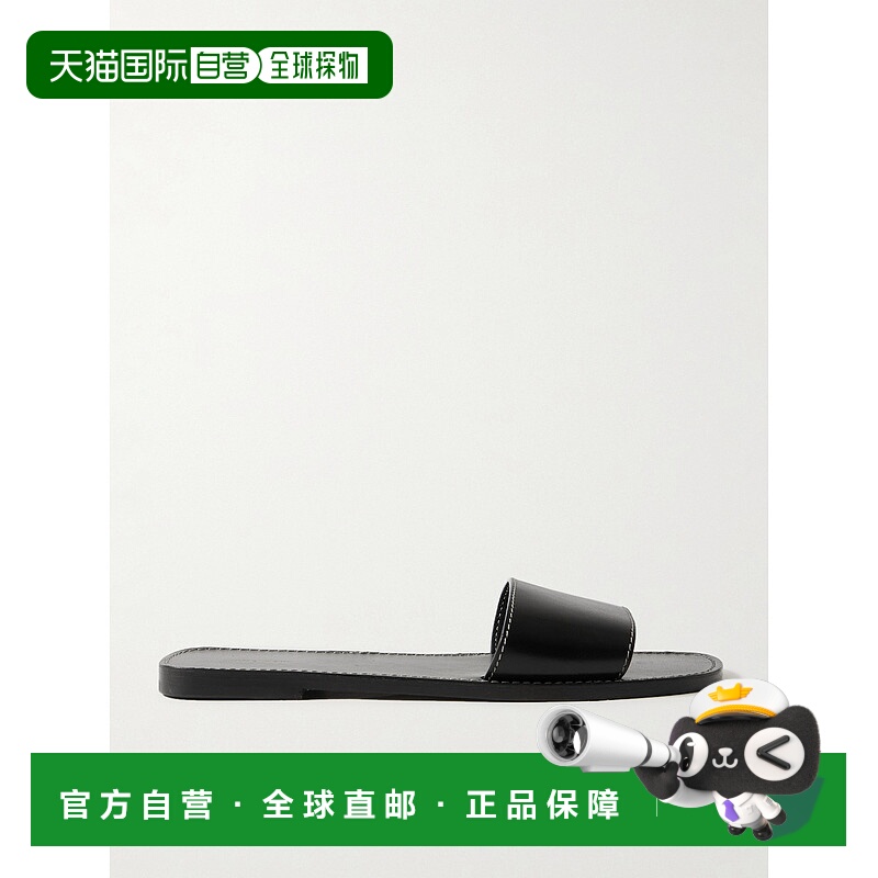 潮奢 The Row 女士 方頭拖鞋 F1458SBF1 black黑色 舒适时尚