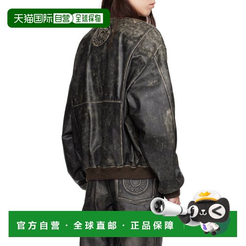ACNE STUDIOS 男士夹克 B70151900 CO 黑色 Leather bomber jacke