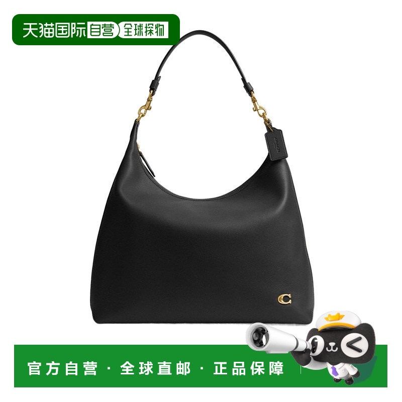 1h可退 COACH 女士斜挎包 CY817B4BK SS2025 黑色 Juliet 38单肩