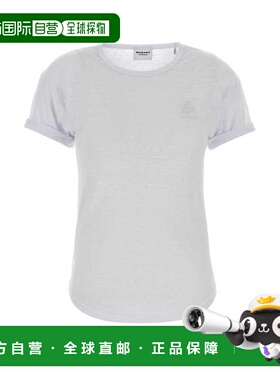 1h可退 潮奢 ISABEL MARANT 女士 Koldia 白色亚麻T恤 TS0315FBA1