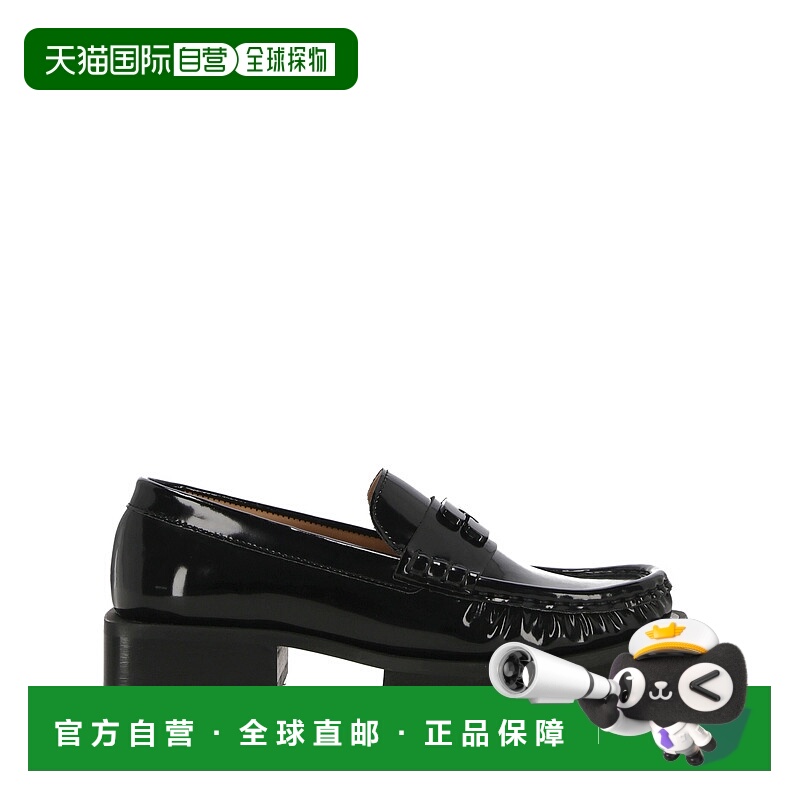 1h可退 GANNI 女士芭蕾乐福鞋 S2635099 AW2024 黑色 Ganni Flat