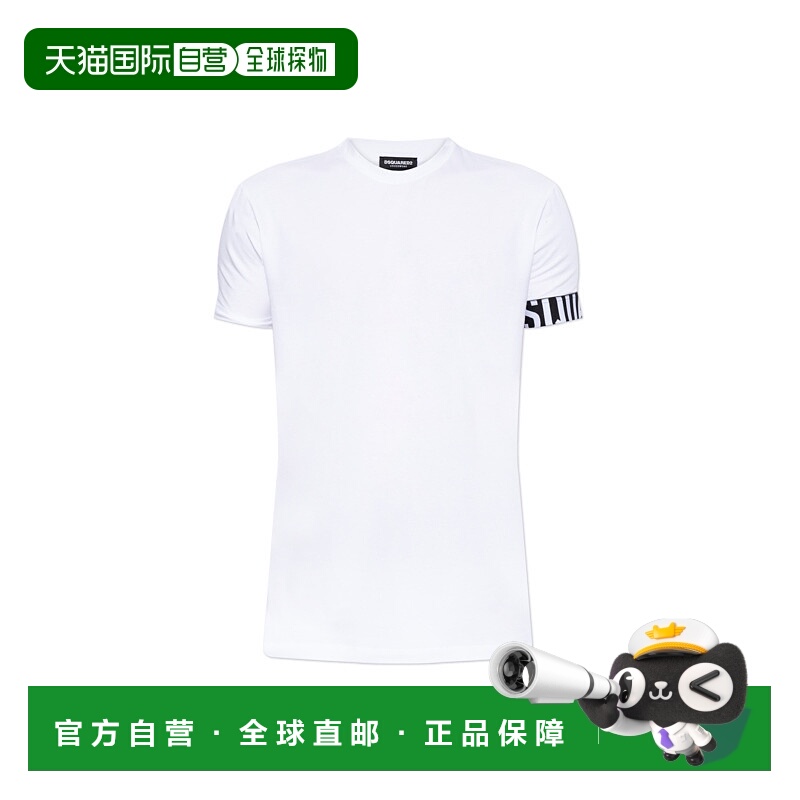 1h可退 DSQUARED2 男士T恤 D9M3S59800110 AW2025 白色 T-shirt f