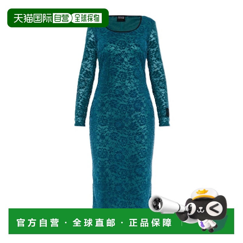 1h可退 VERSACE JEANS 女士连衣裙 79HAO920J0243296 AW2025蕾丝