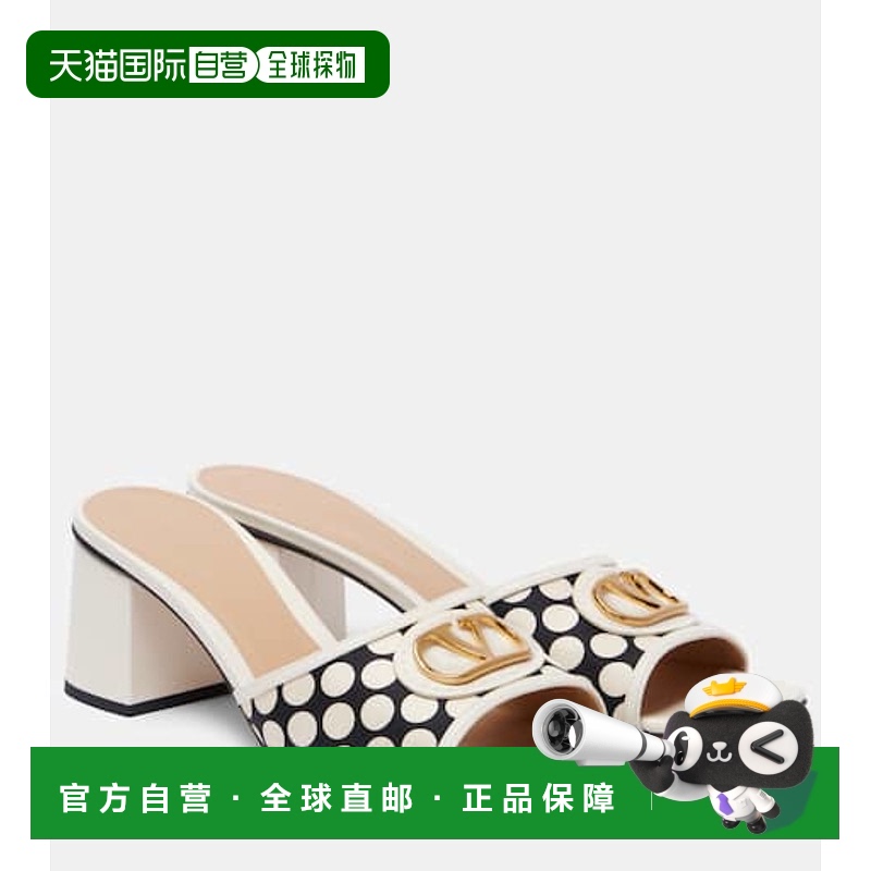 1h可退 潮奢 Valentino 华伦天奴 女士 VLogo 波尔卡圆点凉拖