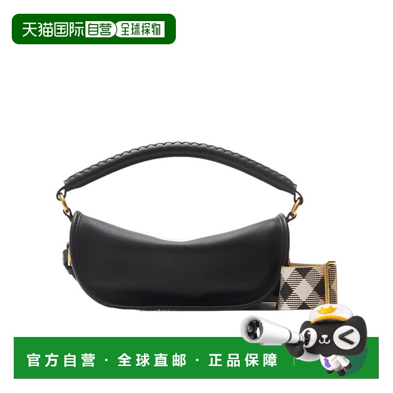 1h可退 BURBERRY 女士单肩包 81091151 SS2025 黑色 B Clip 肩包