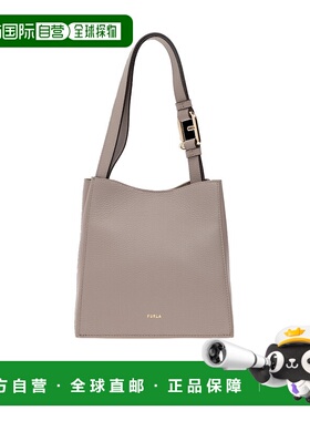 FURLA 女士手提包 WB01373HSF000STUCCOGRAY SS2025水桶包单肩包