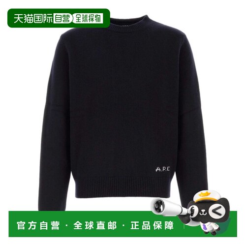 A.P.C. 男士针织衫 WOASWH23491IAK AW2026 黑色 Midnight blue w