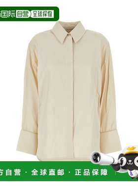 1h可退 潮奢 CAMILLA 女士 Cipher 沙色棉质聚酯宽松款衬衫 M2T60