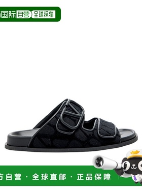 VALENTINO 男士凉鞋 3Y2S0G80SBT0NO AW2023 黑色 徽标拖鞋