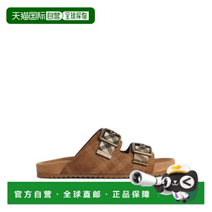 SS2026 8121958 棕色 Brown Slipper BURBERRY Suede 女士凉鞋
