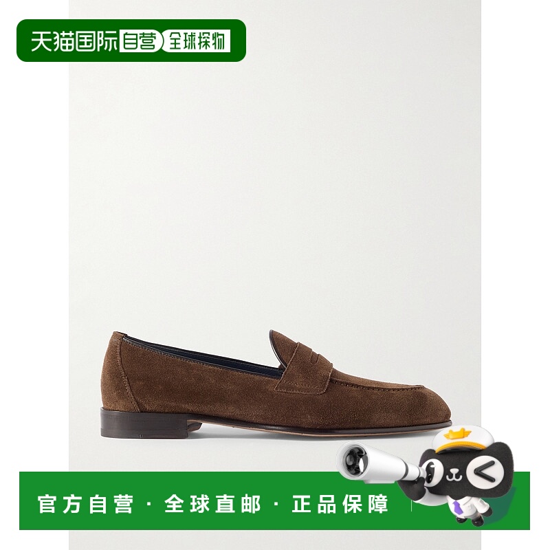 1h可退 潮奢 Brioni 布里奥尼 男士 Appia 绒面革乐福鞋 QE4C0LPC