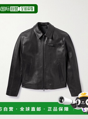 1h可退 潮奢 Brioni 布里奥尼 男士 皮革宽身束腰夹克 PLCI0LOD70