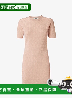 FENDI 女士连衣裙 FZDD61AUZRF1SAU AW2025 花色 Ff Jacquard Cot