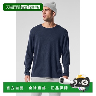 Waffle Long 舒适亲肤柔软透气长袖 alo 男款 Elevate T恤 m32 yoga