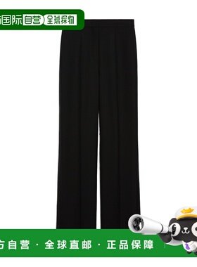 MAX MARA 女士休闲裤 1136034406002 AW2024 黑色 羊毛燕尾服长裤