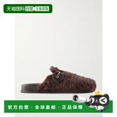 搭扣皮革边毛羊皮凉拖 1h可退 CDDFL 女士 Cuddle 潮奢 AQUAZZURA