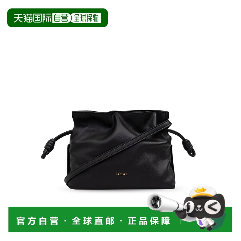 1h可退 LOEWE 女士单肩包 A411FC2X730BLACK CO 黑色 ?Flamenco M