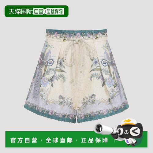 1h可退 ZIMMERMANN 女士短裤 8632ASS262CREAM AW2026 花色
