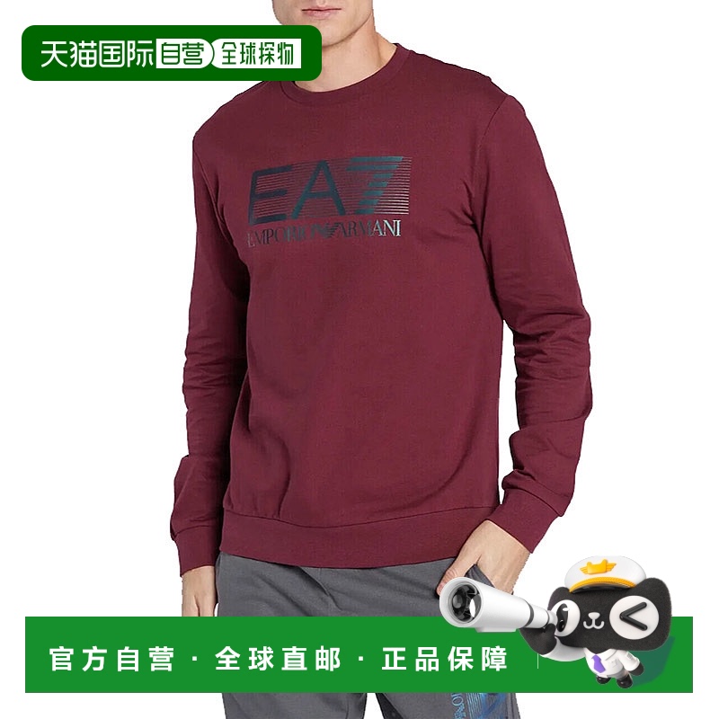 ARMANI 阿玛尼/EA7 男士简约字母图案圆领套头卫衣 /6LPM60PJ05Z