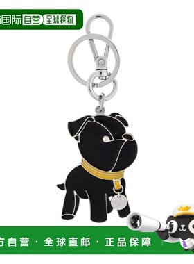 FENDI 男士吊坠 7AP105B09F1BI2 SS2026 黑色 Leather keychain