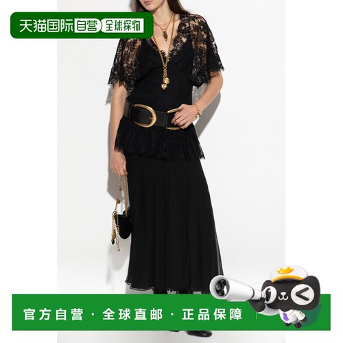 CHLOÉ 女士半身裙 CH25WJU20001001 SS2026 黑色 Silk skirt