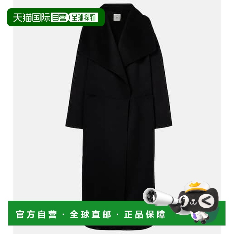 1h可退 潮奢 TOTÊME 女士 羊毛羊绒大衣 black黑色 舒适时尚