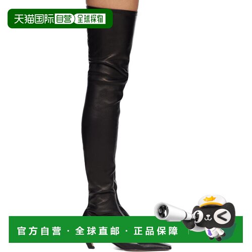 KHAITE 女士 黑色 Arizona Over-the-Knee Stretch 高筒靴 F11239