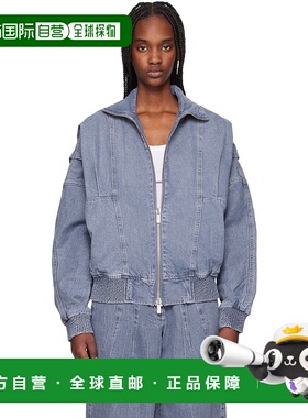 1h可退 潮奢 Remain 女士 蓝色 Bat Sleeve 牛仔夹克 502378831