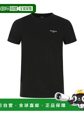 BALMAIN 男士T恤 XH0EF000BB04EAB AW2022 黑色 BALMAIN MEN'S XH