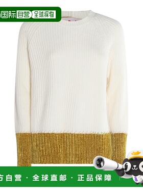 1h可退 潮奢 Marni 玛尼 女士 雙色針織套頭衫 GCMD0632Q0UFH553