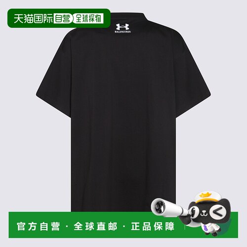 BALENCIAGA 男士T恤 787349TRVB79034 CO 黑色 UNDER ARMOUR® 大T