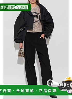 GANNI 女士夹克 W11126827099 SS2026 黑色 Short jacket with st