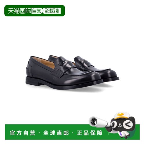 FENDI 男士休闲鞋 26A7D196469FF0QA1 AW2026 黑色 FORMAL LOAFER