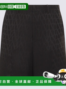 VALENTINO 男士短裤 4V3RDD109V1MXM SS2025 黑色