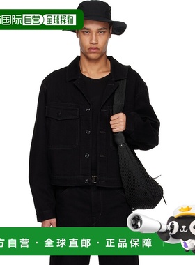 1h可退 潮奢 Lemaire 男士 黑色Trucker 牛仔夹克 OW1142LD1031