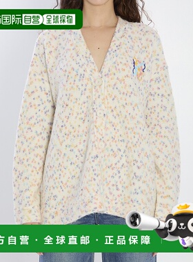 LOEWE 女士针织衫 S359Y16KA72016 AW2025 白色 V领长袖针织衫