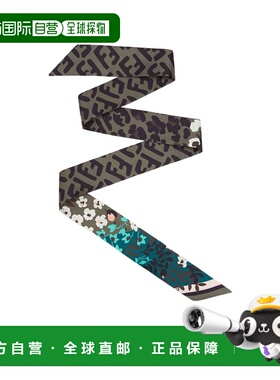 1h可退 FENDI 女士围巾 FXT011A7YDF0S7A SS2021 黑色 图案丝巾