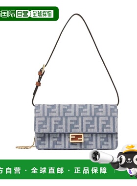 FENDI 女士斜挎包 8M0498AUT4F1SXQ SS2025 灰色 Baguette 单肩包