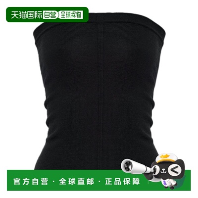 RICK OWENS 女士背心吊带 RO02E4674WS09 AW2025 黑色性感抹胸