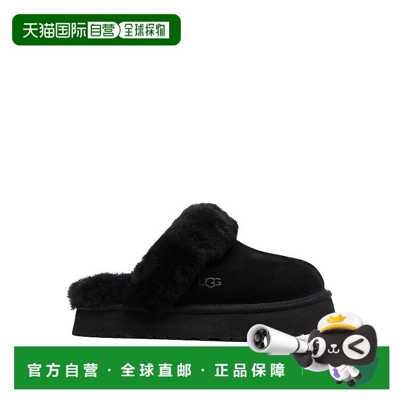 1h可退 UGG 女士拖鞋 1122550BLACK-0 AW2023 黑色 Disquette Sli