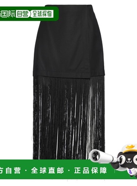 1h可退 潮奢 SEA 海洋 女士 长款半身裙 black黑色 舒适时尚a字裙