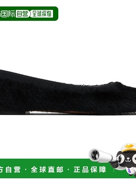 1h可退 潮奢 The Row 女士 黑色方头芭蕾鞋 F1598L315一脚蹬