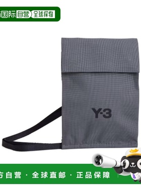 Y-3 男士斜挎包 KC0810 AW2025 灰色 翻盖单肩包