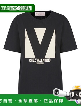 VALENTINO 女士T恤 6B3MG24H95W0NO SS2025 黑色