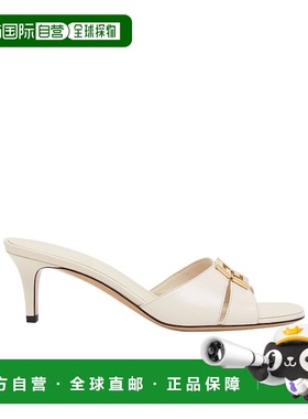 FENDI 女士凉鞋 8R8538NA7F1NY8 CO 白色 FF图案高跟凉鞋